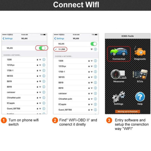 Détecteur de défauts automobiles FOXWELL OBD2 WIFI (F601) SH301A378-08