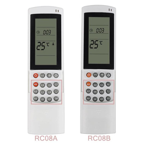 Télécommande infrarouge de remplacement RC08A pour climatiseur Airwell / Electra / Geli SH42021703-05