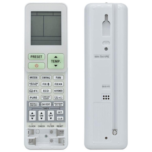 Télécommande WH-TA11PE pour climatiseur Toshiba RAS-B1ON3KV2-E1 / B13N3KV2 / B16N3KV2 / RAS-16G2KVP / RAS-24E2KVSG (modèle froid et chaud) SH20471322-04