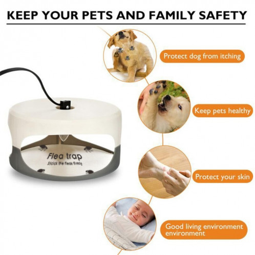 Flea Trap Pet Home Flea Lamp, Type de prise: SH960367-09