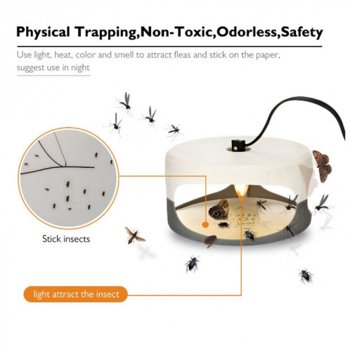 Flea Trap Pet Home Flea Lamp, Type de prise: SH960367-09