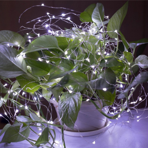 22m 200 LED à énergie solaire maison jardin fil de cuivre chaîne fée lumière extérieure fête de Noël décor bande lampe avec 8 modes (lumière blanche) SH301B1772-07
