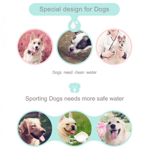 Bouteille d'eau portable pour chien de compagnie petit grand chien voyage chiot chat bol d'eau potable en plein air distributeur d'eau pour animaux de compagnie alimentateur fournitures pour animaux de compagnie, taille: SH501C635-09