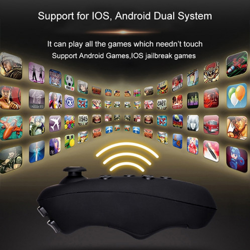 VRPARK réalité virtuelle 3D VR lunettes manette de jeu manette de jeu Bluetooth télécommande pour iPhone IOS Android téléphone Smartphone SH583A1296-010