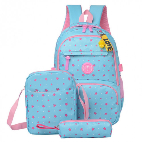 3 PSC / Sets Sac à dos d'école de mode pour filles adolescentes (bleu profond) SH501B915-07