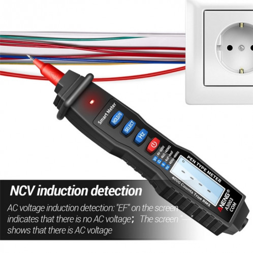ANENG A3003 Multimètre intelligent de type haute précision de type stylo multi-fonction (noir) SA001B460-07