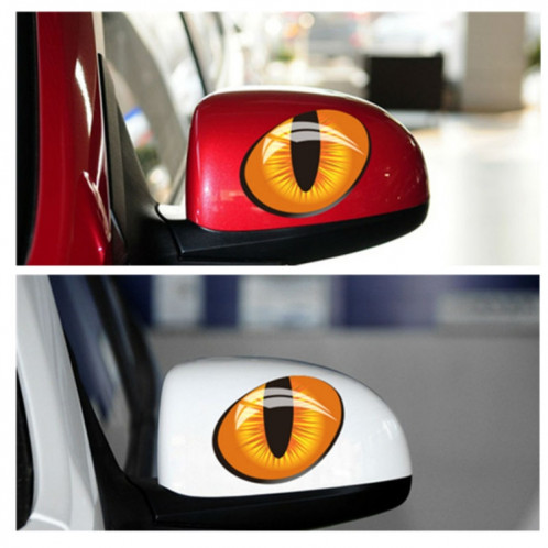 10 PCS Mignon Simulation Cat Eyes Autocollant De Voiture 3D Rétroviseur Vinyle Decal, Taille: 10x8cm SH88291721-04