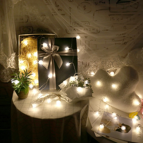 20 LED énergie solaire cône de pin extérieur économie d'énergie vacances mariage décoration chaîne lumière jardin paysage lampe (lumière colorée) SH801A1342-010
