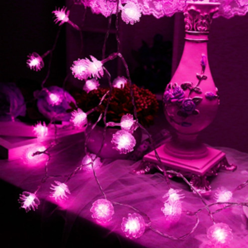 20 LED énergie solaire cône de pin extérieur économie d'énergie vacances mariage décoration chaîne lumière jardin paysage lampe (lumière colorée) SH801A1342-010