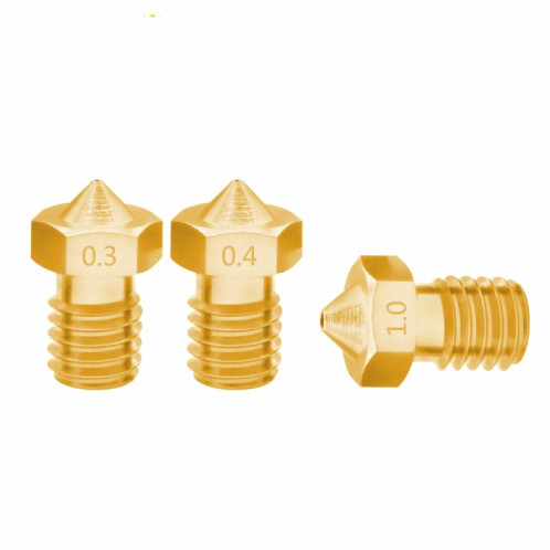 8 accessoires pour imprimante 3D Bugatti pièces buse E3D-V5 V6 consommables de filetage M6 buse chaude, taille: 1.75 / 0.35mm SH2904128-06