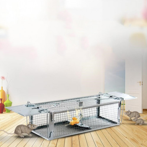 Souricière de cage à souris domestique avec double porte (argent) SH801A1752-04