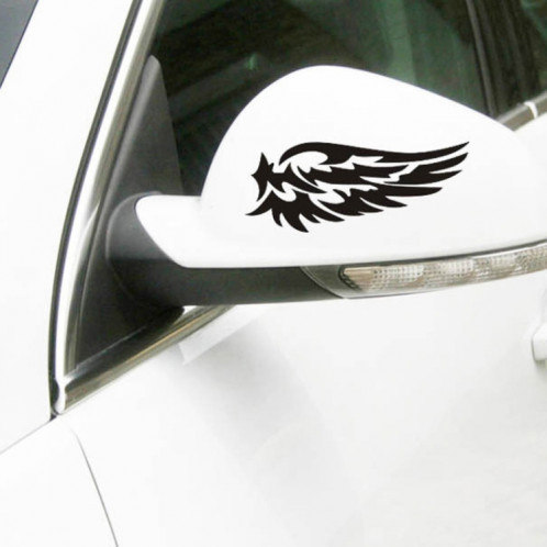 5 PCS Ange Gardien Ailes Belle Autocollants Réfléchissants De Voiture De Mode Rétroviseur Decal De Voiture (Blanc) SH1801885-04