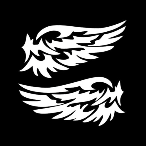 5 PCS Ange Gardien Wings Belle Réfléchissant Autocollants Rétroviseur De Voiture De Mode Pour La Sous-section de Bande, Nom De Couleur: Blanc SH18021355-04