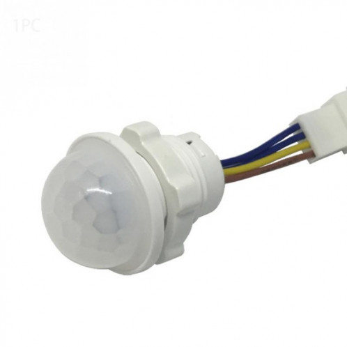 Interrupteur PIR à retardement du capteur de mouvement de lumière infrarouge extérieure intérieure, lampe de nuit sensible à LED, AC 220V SH59551911-06