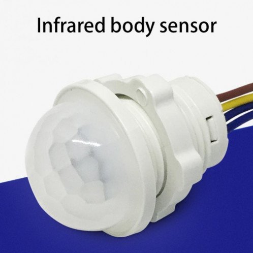 Interrupteur PIR à retardement du capteur de mouvement de lumière infrarouge extérieure intérieure, lampe de nuit sensible à LED, AC 220V SH59551911-06