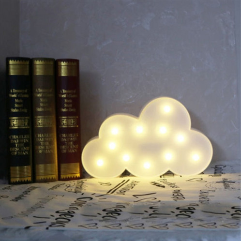 Interrupteur Style Nuage Forme LED Nuit Chaud Lampe De Chevet Lampe De Table Chambre Salle D'étude Veilleuse (Bleu) SH401B1745-07