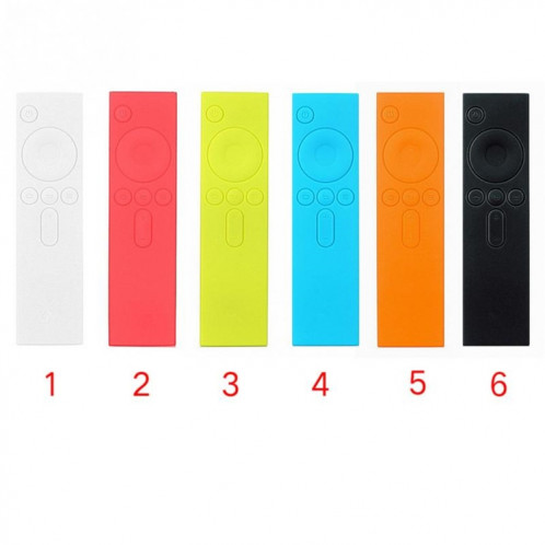 6 PCS étui de protection en silicone souple TPU étui de protection en caoutchouc à distance pour télécommande Xiaomi I Mi TV Box (orange) SH401F348-07