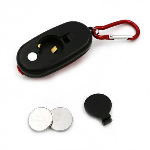 Portable mini porte-clés torche de poche lampe torche lampe torche LED avec 3 modes (bleu) SH801D1627-08