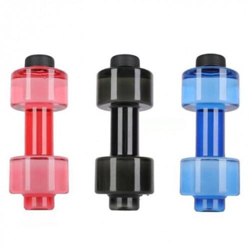 2 PCS 550ML Dumbbell Cup Fitness Sports Bottle Coupe de personnalité en plastique (rouge) SH401A1109-05