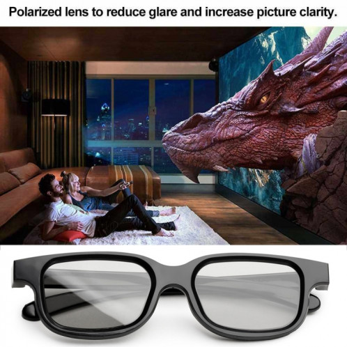Lunettes polarisées spéciales pour film 3D, lunettes 3D stéréo sans flash SH94041818-07