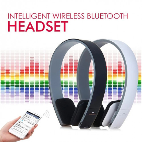 AEC BQ618 Écouteur mains libres stéréo Bluetooth sans fil intelligent avec microphone, prise en charge de 3,5 mm pour téléphone / tablette / PSP (blanc) SA701A1536-07