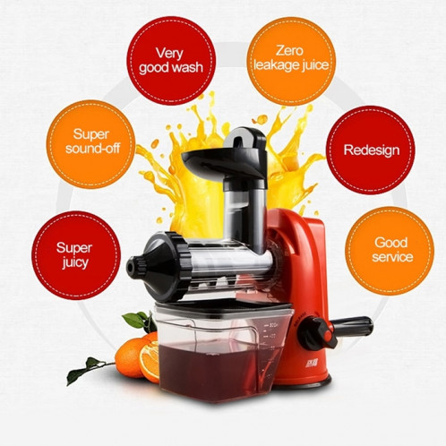 Presse-agrumes manuel multifonction à la maison Apple Orange Wheatgrass Portable DIY Juicer (Red) SH402C1563-07