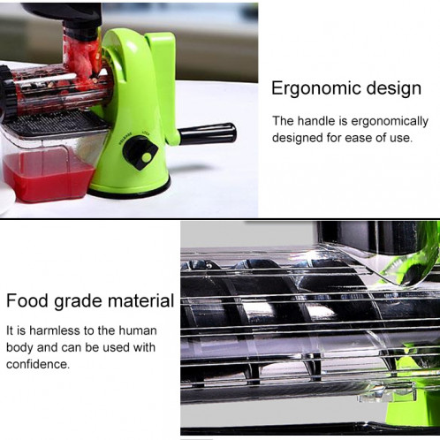 Presse-agrumes manuel multifonction à la maison Apple Orange Wheatgrass Portable DIY Juicer (vert) SH402D759-07