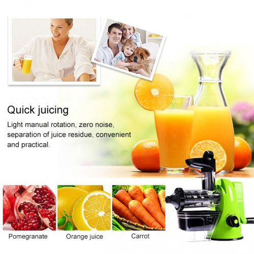 Presse-agrumes manuel multifonction à la maison Apple Orange Wheatgrass Portable DIY Juicer (vert) SH402D759-07