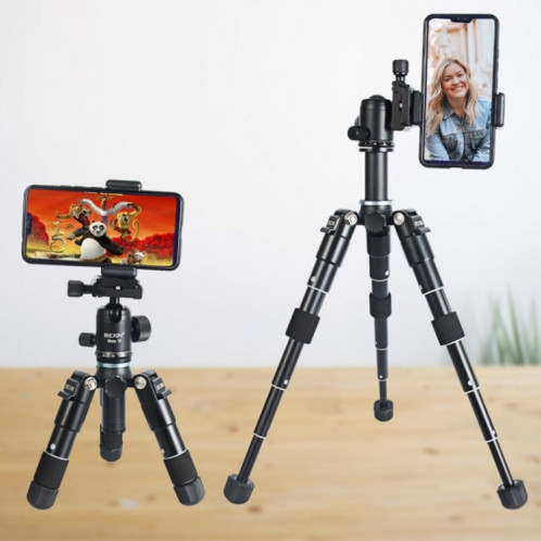 BEXIN Mate 10 téléphone portable caméra de bureau en alliage d'aluminium trépied montage en direct diffusion Selfie bâton trépied SB3600567-010