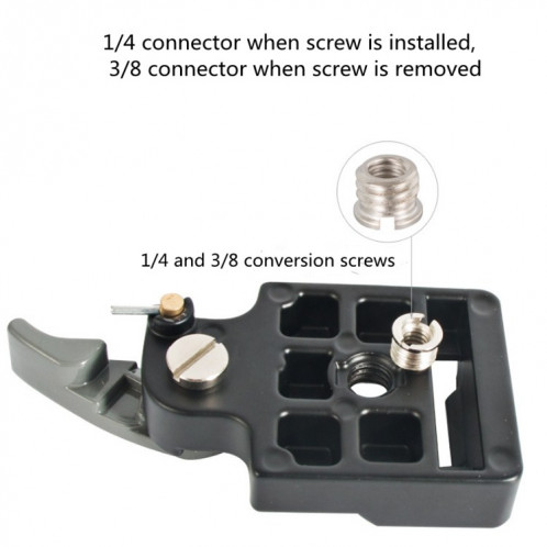 Support de plaque à dégagement rapide pour tête de trépied BEXIN pour Manfrotto 200PL-14 (gris) SB301B234-010