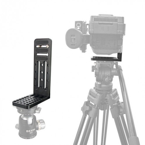 BEXIN L130C clapet vertical en forme de L trépied hydraulique pan / tilt à dégagement rapide pour cardan DJI RONIN-S SB41261432-07