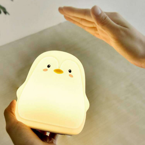 Penguin Silicone Pat Night Light Lampe d'ambiance de chevet pour enfants (blanc) SH001A1500-010
