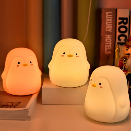 Penguin Silicone Pat Night Light Lampe d'ambiance de chevet pour enfants (blanc) SH001A1500-010