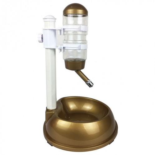 Fournitures d'alimentation de bol pour animaux de compagnie de fontaine à boire automatique relevable (or) SH201A1354-06