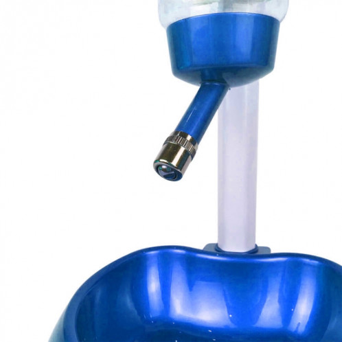 Fournitures d'alimentation de bol pour animaux de compagnie de fontaine à boire automatique relevable (bleu) SH201B10-06