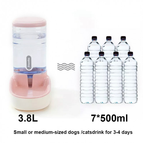 Distributeur d'eau automatique pour chat de seau de stockage de grain de 3,8 L, style: fontaine à boire (gris) SH701D1477-09