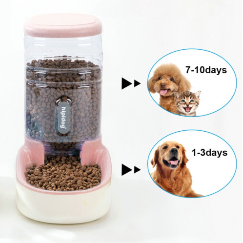 Distributeur d'eau automatique pour chat de seau de stockage de grain de 3,8 L, style: fontaine à boire (gris) SH701D1477-09