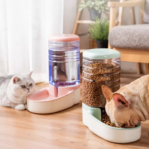 Distributeur d'eau automatique pour chat de seau de stockage de grain de 3,8 L, style: fontaine à boire (gris) SH701D1477-09