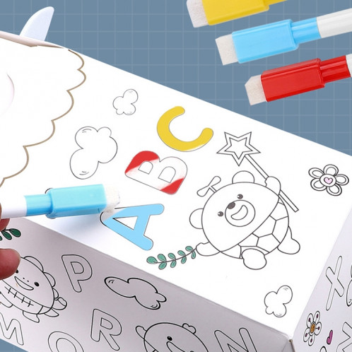 Graffiti 3D assemblage bricolage manuel pliage en carton enfants jouets éducatifs (mouton chanceux) SH901A1801-07