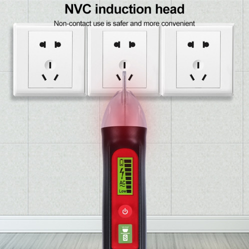 Testeur de tension AC WinTact WinTact WT3010 Détecteur de détecteur de non-contact PEN 12-1000V AC Tension de tension SW16111990-08