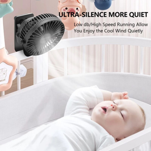 Mini ventilateur à pince USB portable de bureau (rose) SH027F1235-08