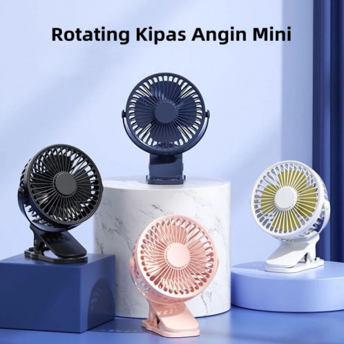Mini ventilateur à pince USB portable de bureau (rose) SH027F1235-08
