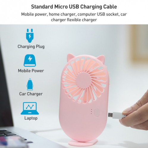 Support de téléphone portable pour ventilateur portable, mini poche USB (rose) SH030F496-07