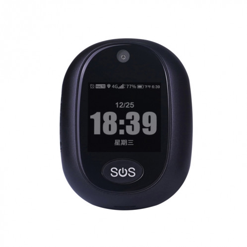 REACHFAR RF-V45-A Mini Pendentif GPS Smart Tracker, Support SOS / Caméra / Gestion de la santé / 4G LTE (Noir) SR015B879-019