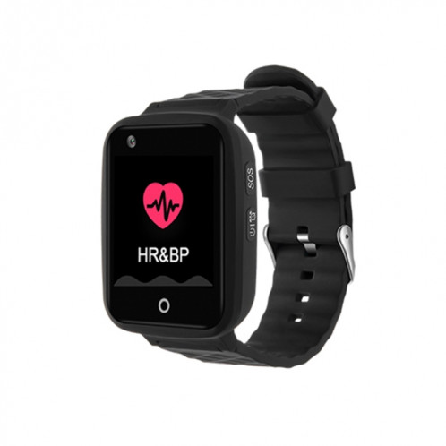 Bracelet de montre intelligent GPS REACHFAR RF-V46-B, prise en charge SOS / caméra / gestion de la santé / 4G LTE / pression artérielle / fréquence cardiaque (noir) SR018B1661-016