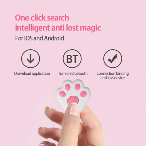 HYC09 MINI PET Smart Wear GPS PET Bluetooth locatif de localisation (gris foncé) SH21DG823-07