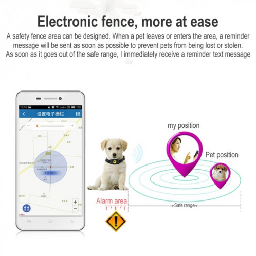 Z8-A mini PET Smart Wear GPS GPS Localisateur d'animaux de compagnie (noir) SH022B1661-07