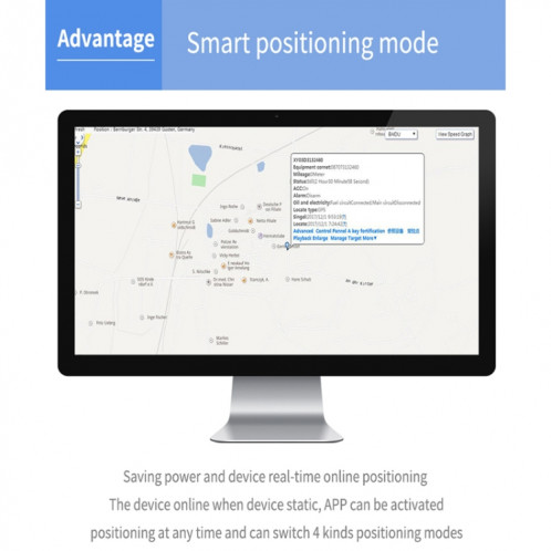 Véhicule de camion de voiture TK202B dépistant AGPS de soutien de traqueur de GSM GPRS GPS, capacité de batterie: 4400MA SH05051766-013