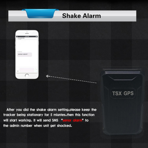 KH-X1 Mini Magnétique Imperméable GPS / GSM / GPRS Quadri-Bande en temps réel Car Tracker, Batterie Longue Durée Intégrée, Alarme Shark, Alarme de Mouvement, Télécommande Voice Monitor, Geo-clôture (Noir) SK005B1649-016