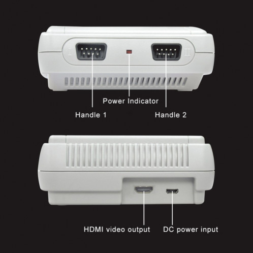 Console de jeux vidéo HD rétro classique pour mini-port HDMI, jeux intégrés 621, prise US SH13751099-010